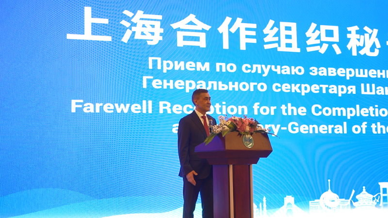 Нурлан Ермекбаев выступил на приеме с речью на китайском языке.